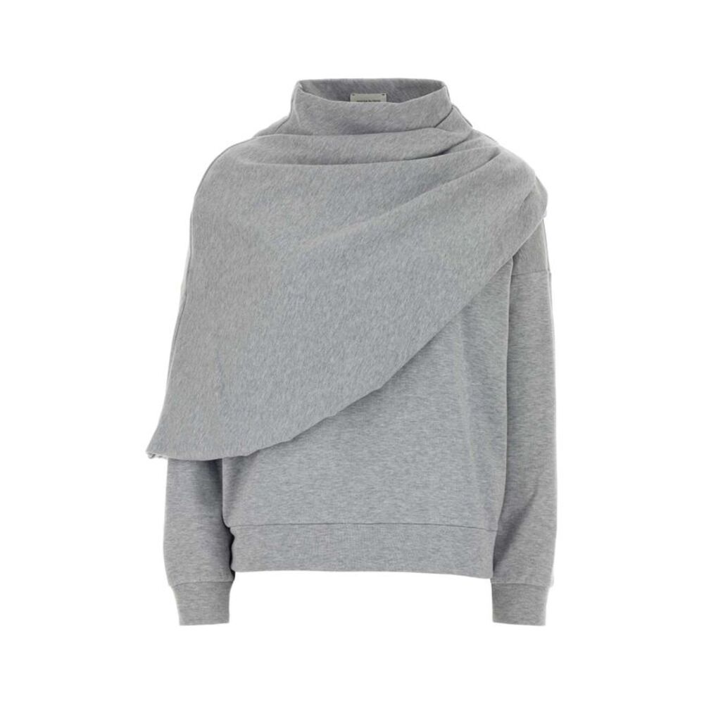 Magda Butrym Women Grey Cotton Blend Sweatshirt